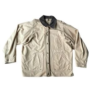 CC Filson Vintage Jacket Tin Cloth Style 753N USA Made Tan Brown Size XL Men